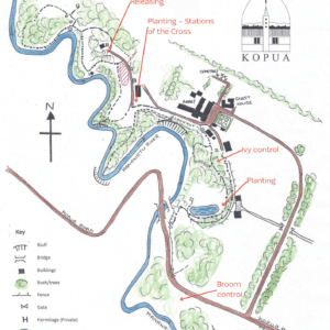 Site map of the work