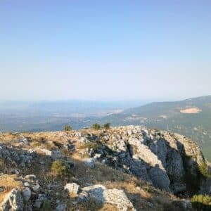 Stunning views from the top of Pic des Courmettes, the highest point of the nature reserve that A Rocha manages